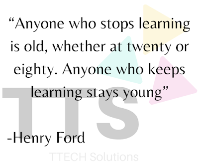 A pic showing logo of TTECH Solutions with Good Top Quote by Henry Ford, Positive Quote, Good Short Quote Category, Best TTS Quote of the Day