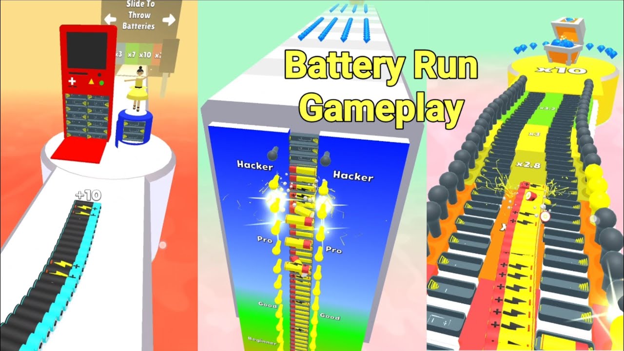 لعبة الذكاء  باتري رن Battery Run 3D