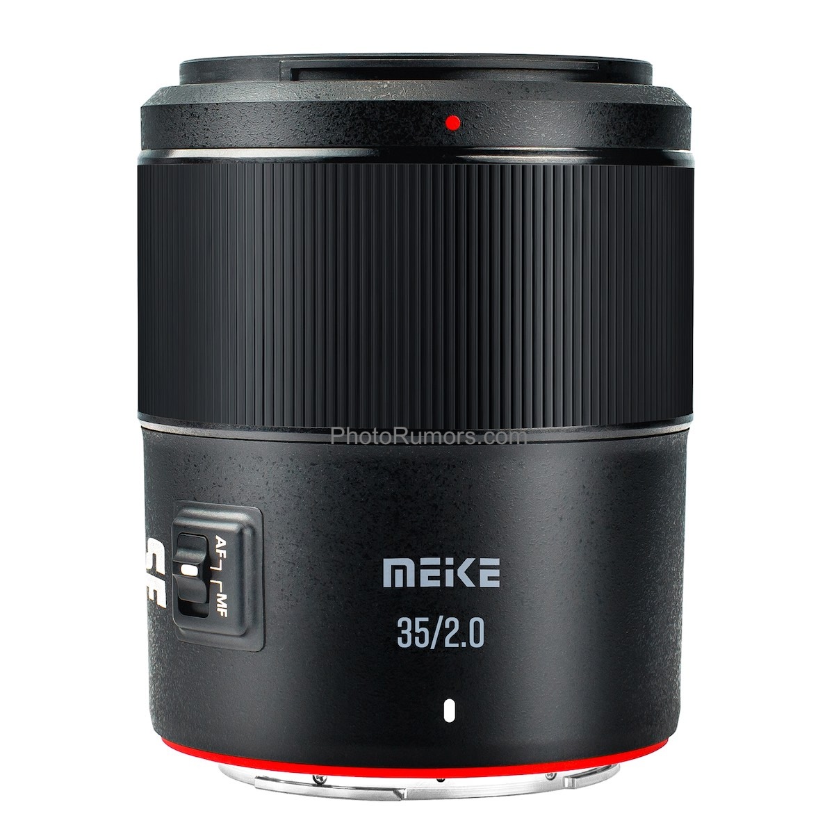 Объектив Meike AF 35mm f/2, вид сбоку