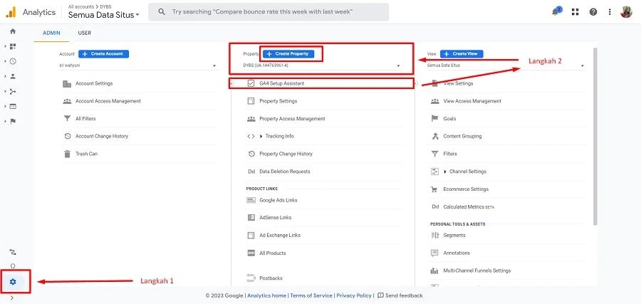 Buat Property GA4