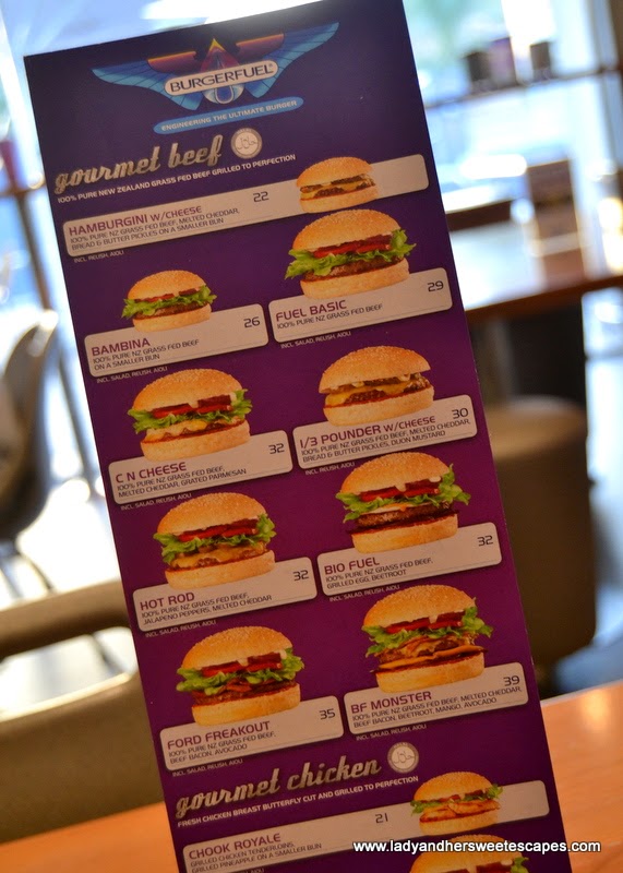 BurgerFuel menu 1