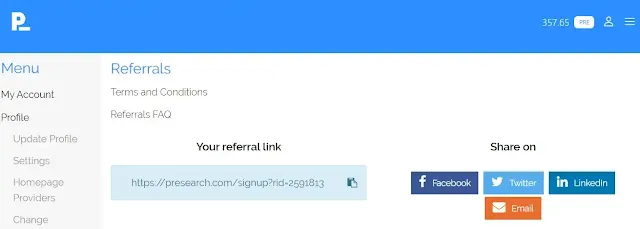 Referral Programs on Presearch