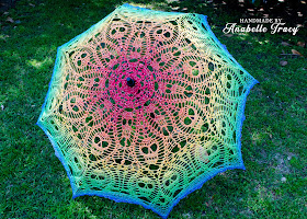 Crochet Lace Rainbow Parasol