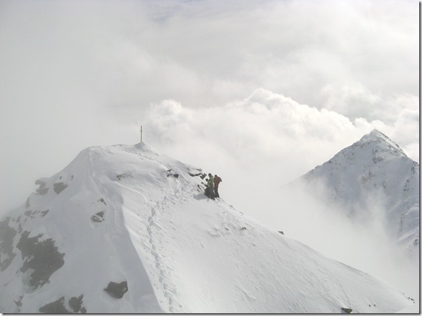 Maurerspitze e a destra la Wetterspitze