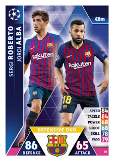 Match Attax UEFA Champions League 2018 2019 FC Barcelona Set