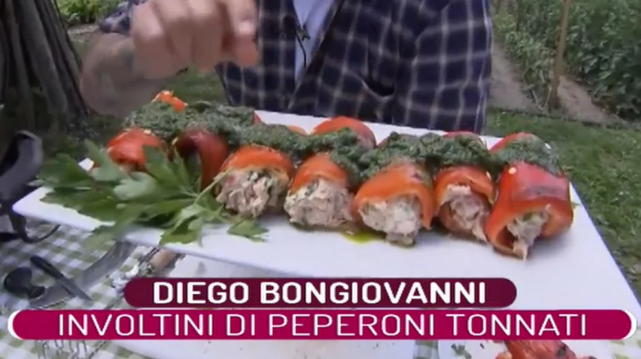 Involtini di peperoni tonnati