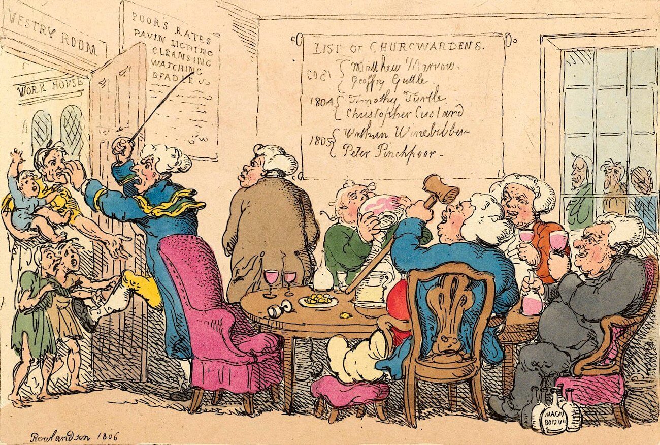 Thomas Rowlandson, A Select Vestry, 1806