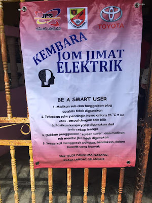 jimat elektrik, smk telok panglima garang, jom jimat elektrik, toyota eco youth, team eco panglima