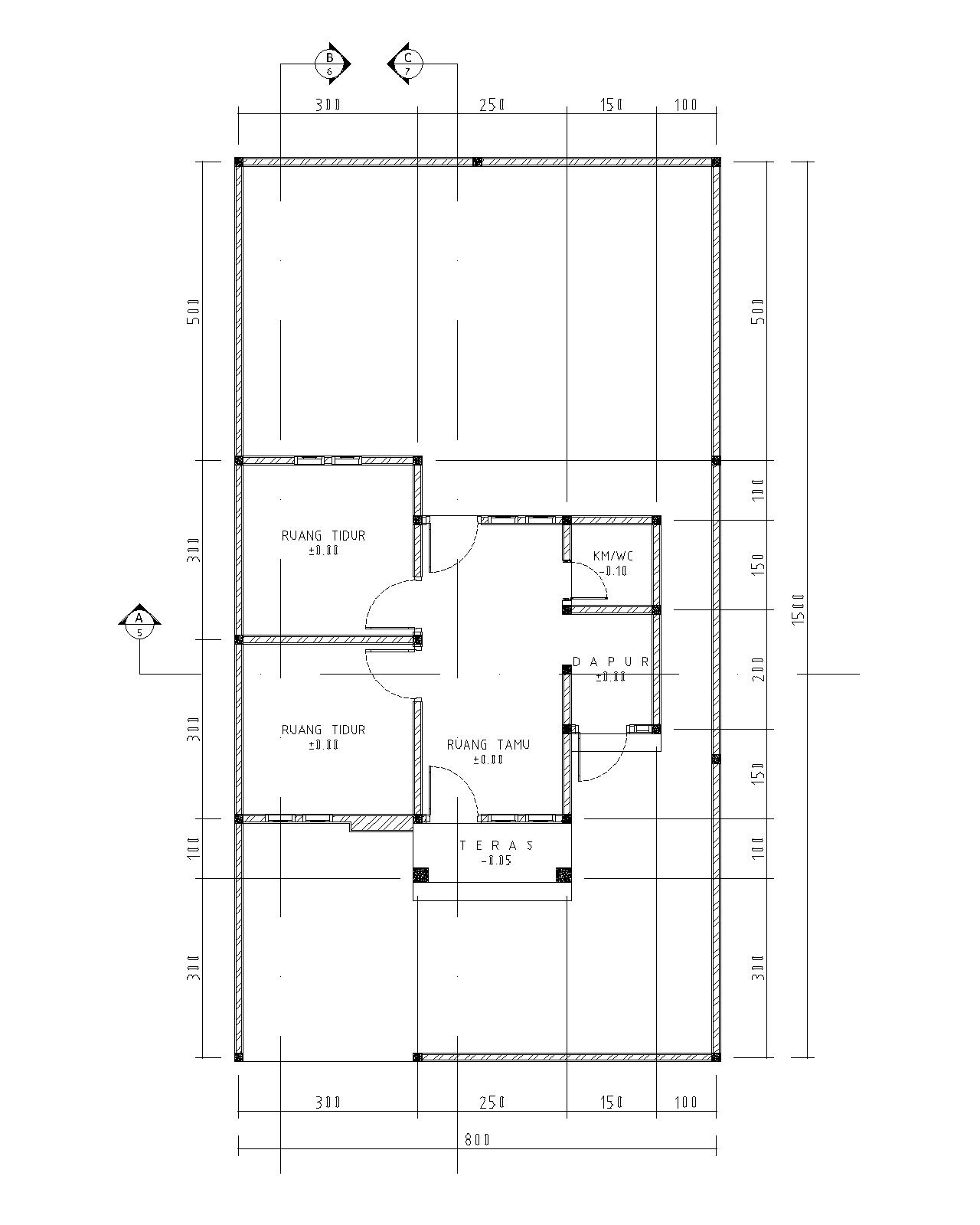  Denah  Rumah  Type  36  Kopel  desain  rumah  type  45 kopel  