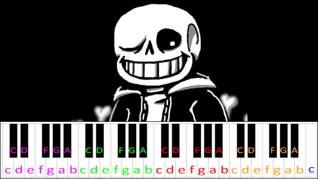 Not A Slacker Anymore (Undertale: Last Breath) Piano / Keyboard Easy Letter Notes for Beginners