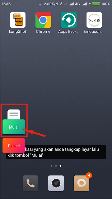 Muncul popup, klik Mulai.