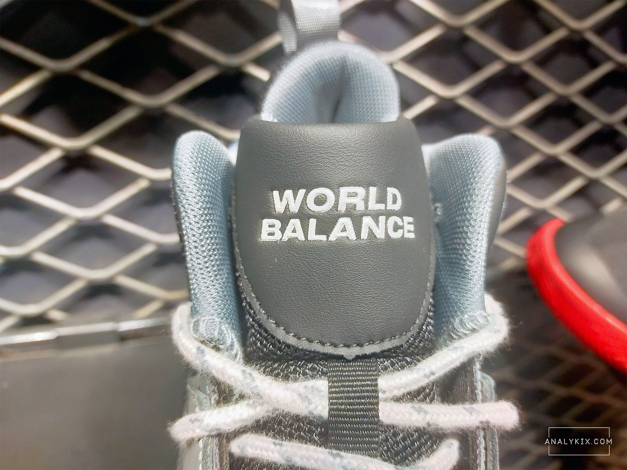 World Balance branding on tongue