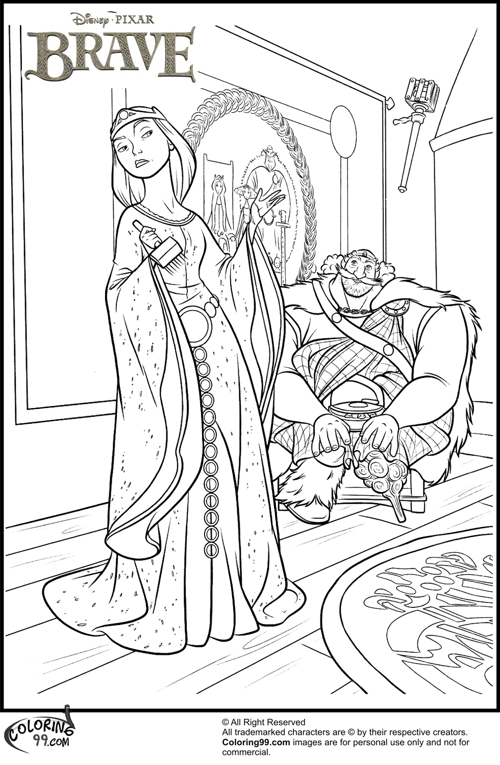 Disney Brave Coloring Pages | Minister Coloring