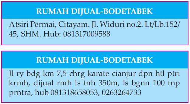 IKLAN BARIS (Pengertian dan Contoh) - Materi Kelas