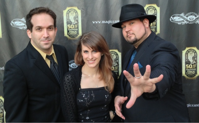 David August, Allyson Floyd and Aaron Kaiser photographed at The Magic Castle in Hollywood on June 19, 2013