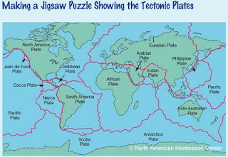 NAMC montessori activities and resources cultural study Haiti tectonic plate puzzle