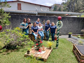 CRAS São Pedro, tem decoração criativa, bonita e reciclada, feita à base de ‘paletes’