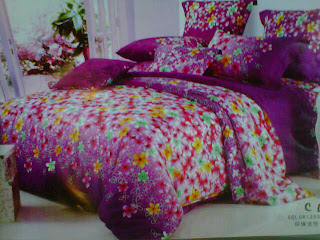 sprei motif kamboja jepang