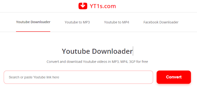 موقع yt1s Youtube Downloader .