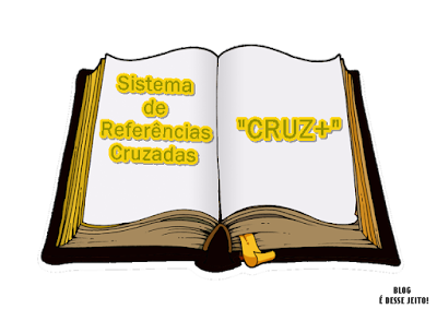 Imagem da PALAVRA de DEUS Aberta anunciando o Sistema de Referências Cruzadas "CRUZ+"