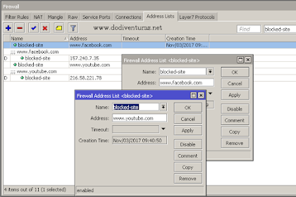 Cara Blok Situs Di Router Mikrotik Dengan Address List Menurut Nama Domain