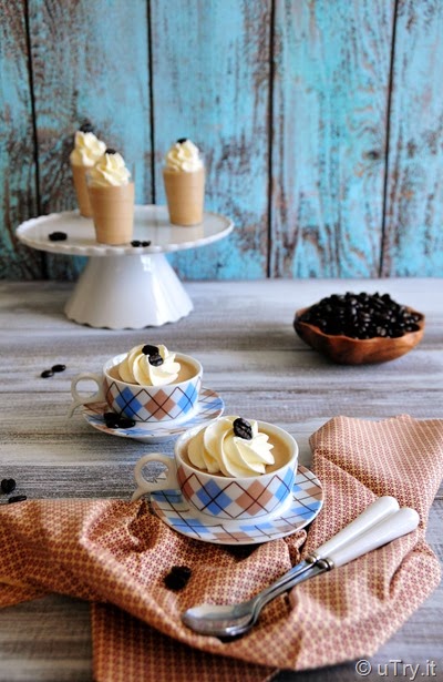 Coffee Panna Cotta with Mascarpone Cream