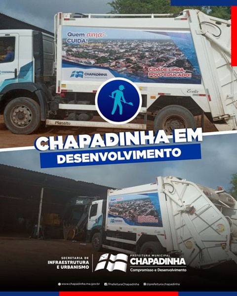Prefeitura de Chapadinha conta com dois caminhões coletores e compactadores de lixo