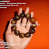 Stone Bracelet: Gelang Akar Bahar Mas Tali Arus Gold Coral Ukuran 25 mm