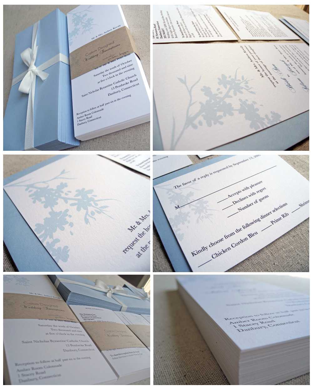Simple and Stylish Design of Pocket Wedding Invitations ...