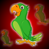 G2J Cute Green Parrot Escape