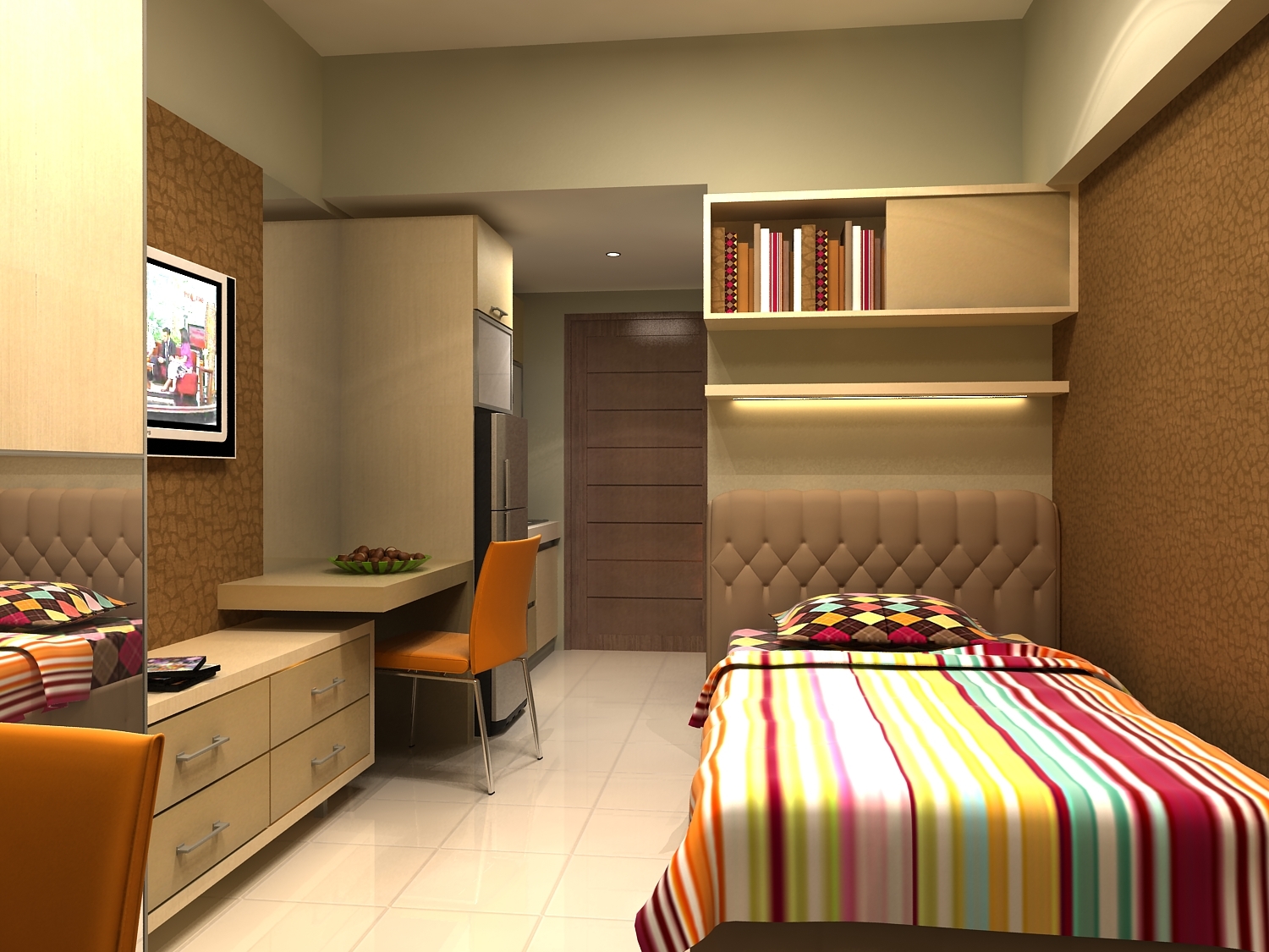 Desain Interior Apartemen 1 Kamar Tidur Interior Desain Apartemenku