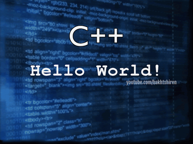 A simple C++ program, Hello World!