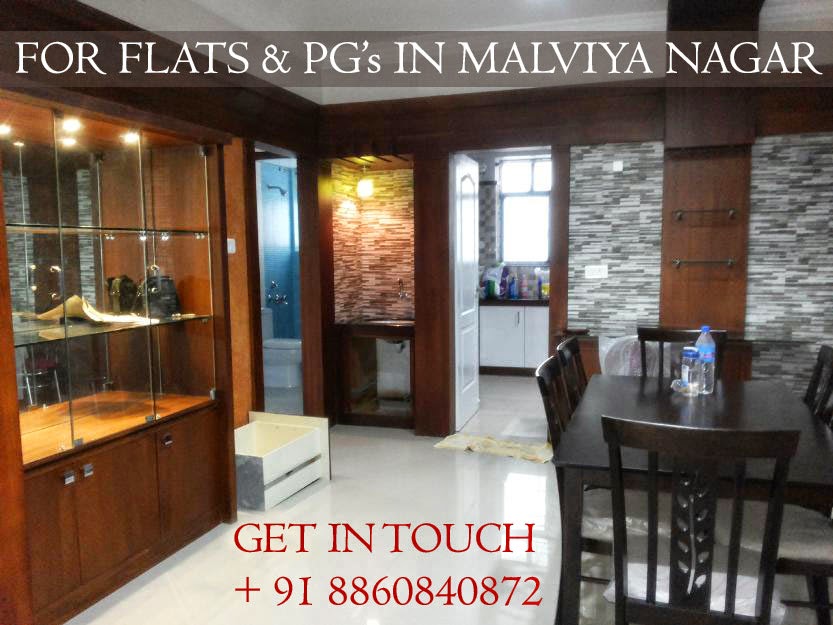 flats for rent in malviya nagar