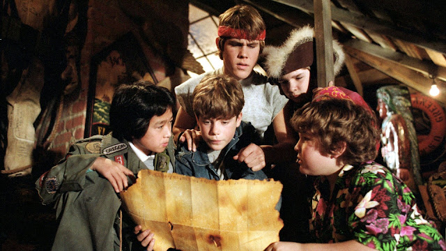 Una scena del film "I Goonies" (1985)