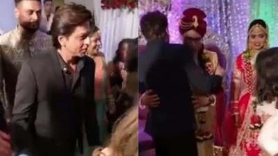 Shah Rukh Khan attends makeup man's wedding