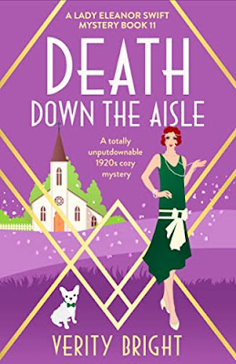book cover of historical cozy mystery Death Down the Aisle by Verity Bright