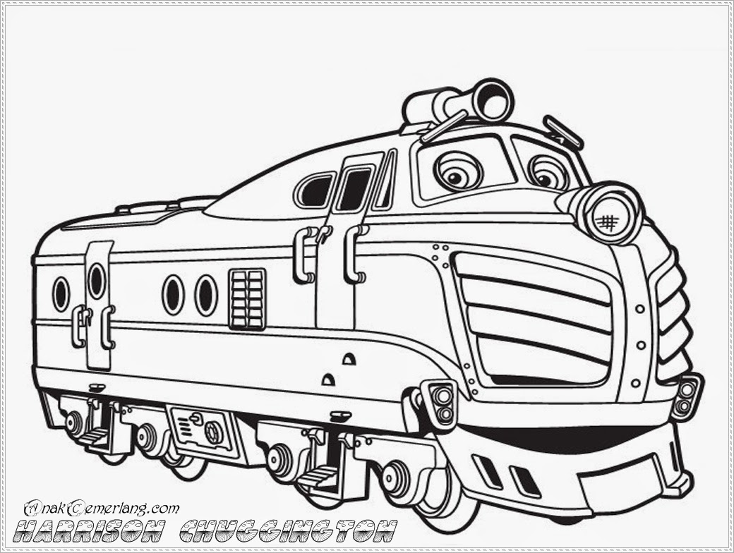  Gambar  Gambar  Mewarnai Kereta  Chuggington Anak Cemerlang 