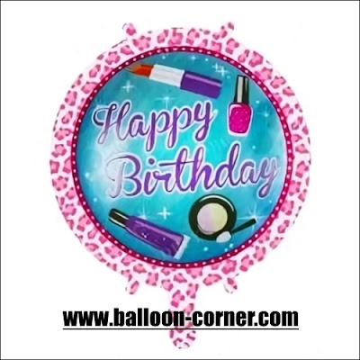 Balon Foil Bulat Motif HAPPY BIRTHDAY Balon Foil Bulat 