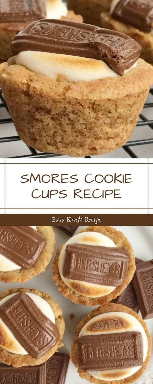 SMORES COOKIE CUPS RECIPE