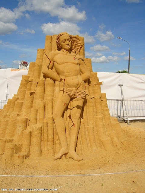 Amazing: Great Roman Empire Sand Sculpture Exhibition in Russia