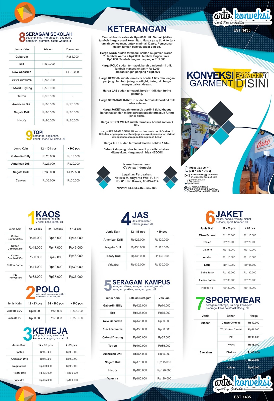 Download Template Vector Kemeja PDL Korsa  di Arto 