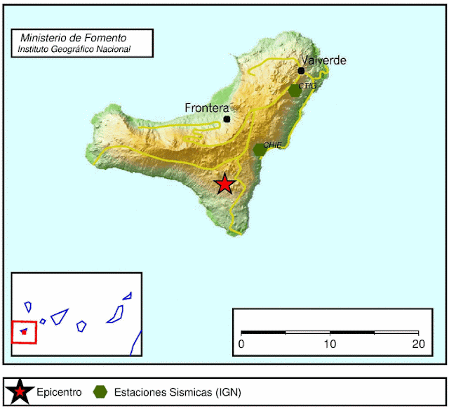 Terremoto en El Hierro, 6 diciembre, El Pinar