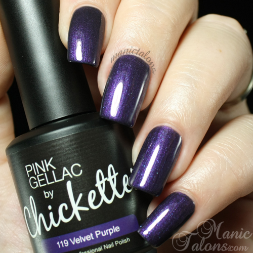 Pink Gellac by Chickettes Velvet Purple Swatch