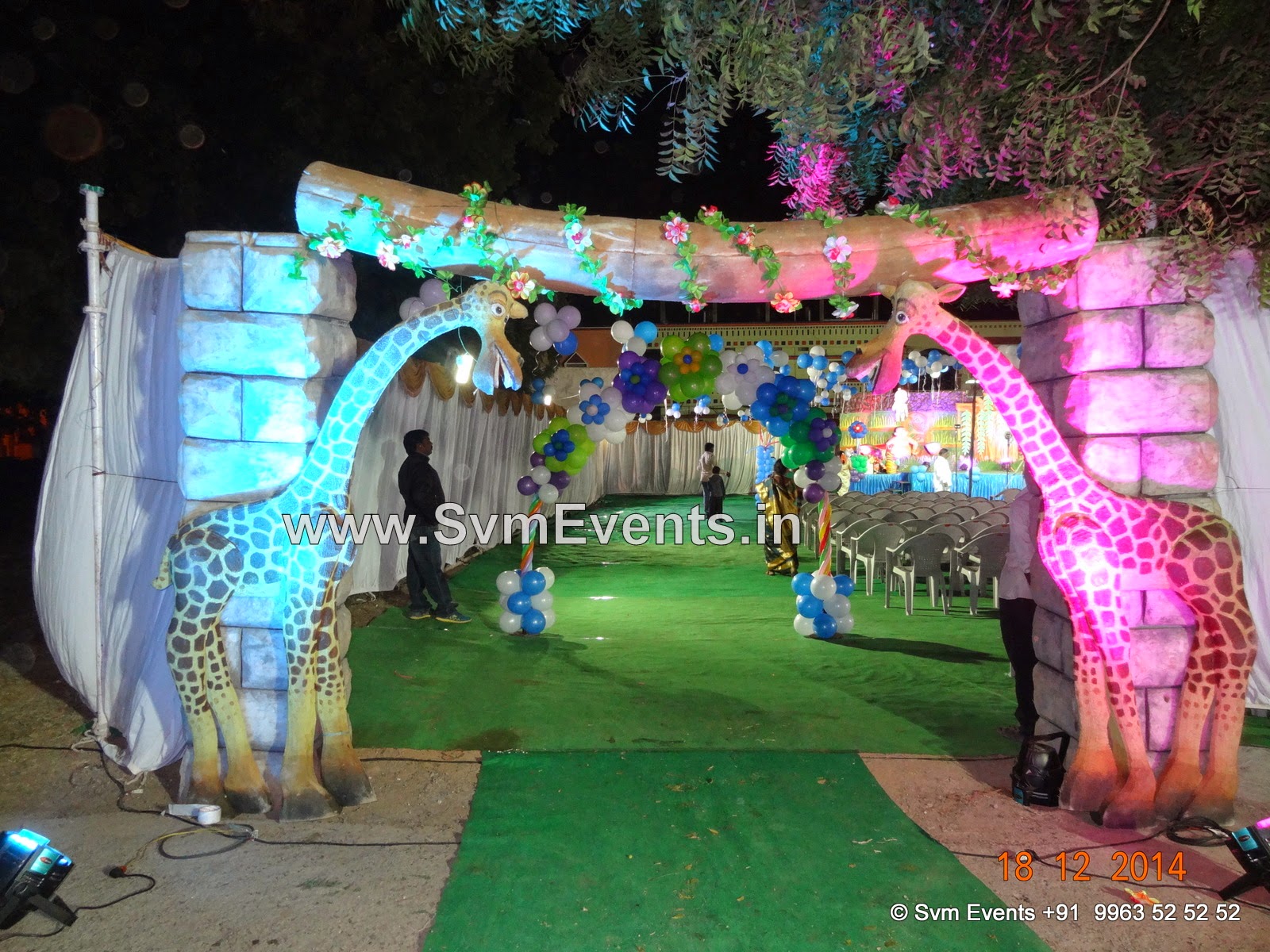 Svm Events 1st Birthday Party Decoration Theme Party Jungle Chota