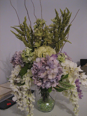 Place card table bouquet