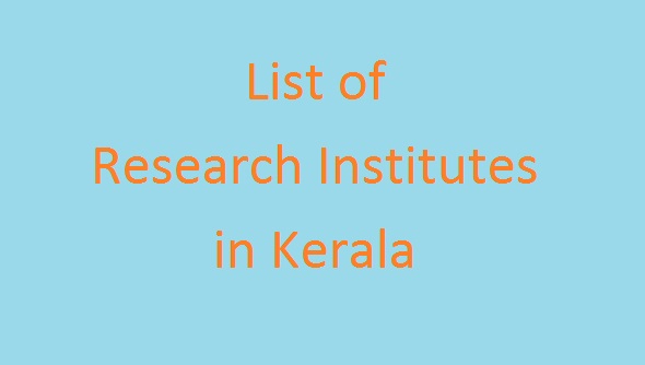 List of Research Institutes in Kerala