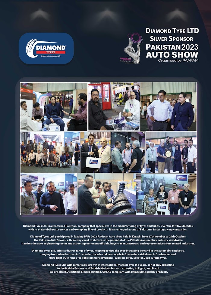 Diamond Tyres Silver Sponsor Pakistan Auto Show 