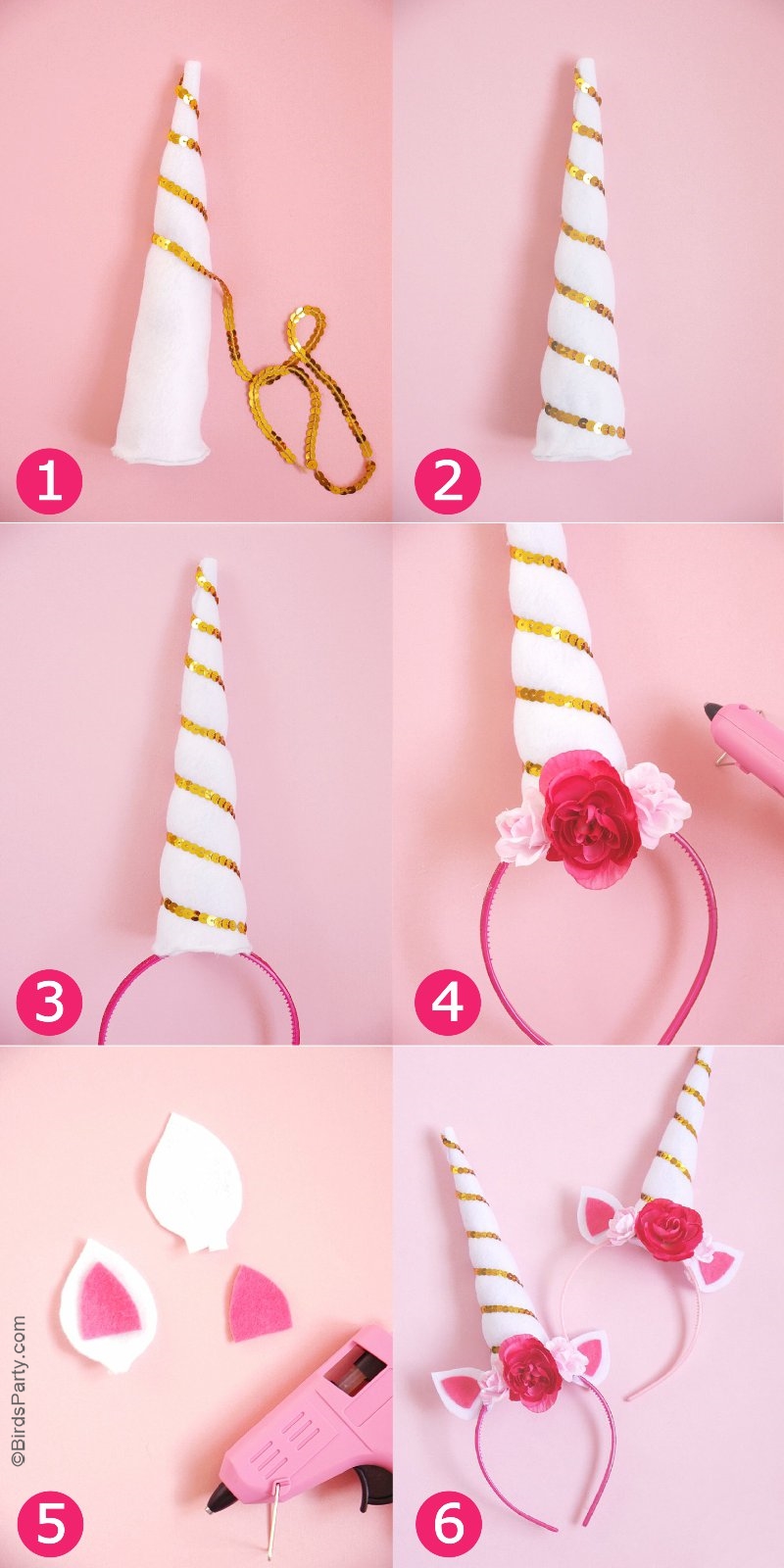  DIY  Unicorn  Party  Headbands Party  Ideas  Party  