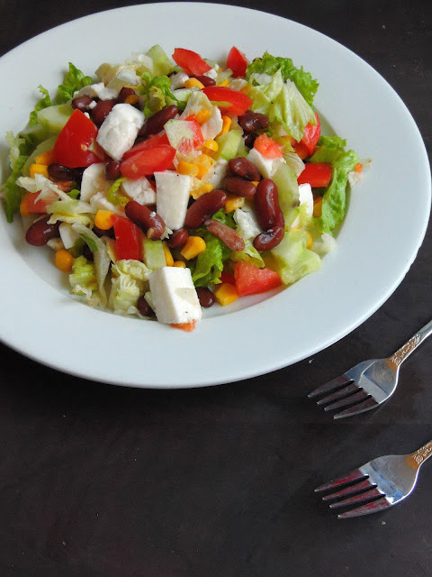 Rajma Salad, Kidneybeans Vegetable Salad