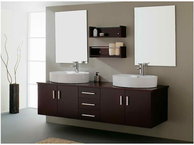Double Sink Bathroom Vanity for Dual Capacity - Yonehome.blogspot.com